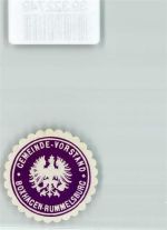 10115 O1199 Rummelsburg Siegelmarke Gemeinde Vorstand Boxhagen Adler Lila Weiß