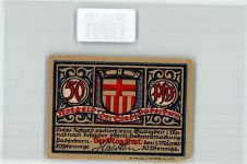 33098 W4790 Paderborn Geldschein Notgeld 50 Pfennig Rathaus