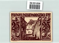 33098 W4790 Paderborn Geldschein Notgeld 25 Pfennig Die Kisau