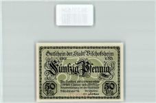 97653 W8743 Bischofsheim a d Rhön Geldschein Notgeld Gutschein 50 Pfennig