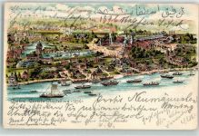 10115 O1193 Treptow 1896 Lithographie Gewerbe Ausstellung 1896 Sonderstempel