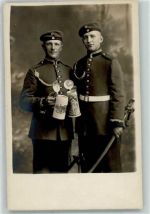 Soldaten Bierkrug Militär Privatfoto AK