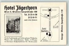 1050 Wien 5. Bezirk, Margareten KEINE AK Hotel Jägerhorn Wiedner Hauptstraße