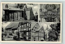 32130 W4904 Enger , Westf - Grabmal Wittekind Kirchplatz Wittekindkirche Flügelaltar