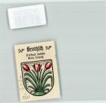 04539 O7222 Groitzsch b Pegau - Vignette Wappen Freistaat Sachsen Kreis Leipzig