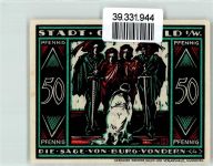 46045 W4200 Osterfeld Geldschein Notgeld 50 Pfennig Sage von der Burg Vondern
