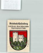 98587 O6081 Steinbach-Hallenberg Vignette Wappen Kaffee Hag ca. 1920-1940 Burg