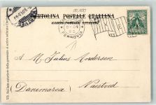Roma Rom Einzelfrankatur Flaggenstempel Bahnpost Phila Italien 1904