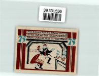 25551 W2214 Winseldorf Geldschein Notgeld 75 Pfennig Tanzpaar