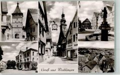 71332 W7050 Waiblingen , Rems - Marktbrunnen Hochwachturn