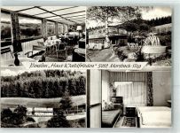 51597 W5222 Morsbach , Sieg Foto AK Gasthaus Haus Waldfrieden