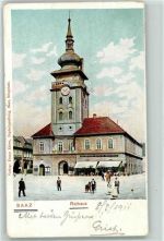 Zatec Saaz - Rathaus Uhr
