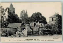 60300 Senlis 1914 - Destruction de Senlis par les Allemands l`Entree de la Rue de la Republique