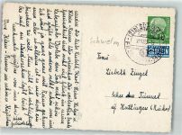 58332 W5830 Schwelm - Sonderstempel Hauswirtsch. Fachschau 1955 Notopfer Marke