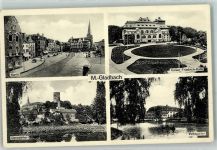 41061 W4050 Mönchengladbach - Markt Kaiser-Friedrich-Halle Geroweiher Volksgarten