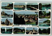 04668 O7240 Grimma - Rabenstein Schiffmühle Muldenbrücke Verlag Ottmar Zieher