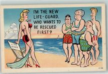 The new Life Guard Frau Militär Karikatur