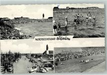 25761 W2242 Büsum - Leuchtturm Strand Hafen