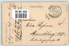 80200 Peronne 1915 Gebrauchsspuren Marktplatz Rathaus