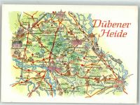 04849 O7282 Bad Düben - Landkarte Dübener Heide