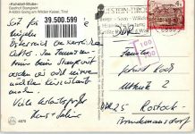 6353 Going am Wilden Kaiser 1985 Werbe AK Gasthaus Stanglwirt Kuhstall-Stube