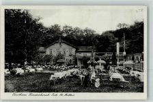 21521 W2055 Friedrichsruh b Hamburg Gebrauchsspuren Gasthaus Forsthaus Friedrichsruh Gartenwirtschaft