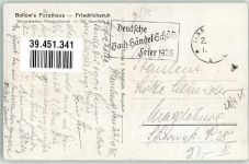 21521 W2055 Friedrichsruh b Hamburg Gebrauchsspuren Gasthaus Forsthaus Friedrichsruh Gartenwirtschaft
