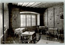 Kehlsteinhaus Foto AK Scharitzkehlzimmer Hüttenstempel