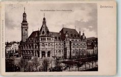 Liberec Reichenberg i. Böhmen 1909 - Nordböhmisches Gewerbemuseum Straßenbahn