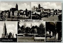 48429 W4440 Rheine Foto AK Kirche St. Antonius Stadtpark 4. Grenzlandschau 1968