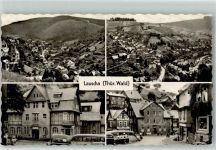 98724 O6426 Lauscha Foto AK Kulturhaus Stadtkirche Omnibus Gasthof Zum weißen Ross