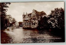 24534 W2350 Neumünster , Holst 1925 Foto AK Wasserschloss Bankverein für Schleswig-Holstein