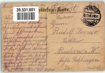 Lebensmittelkarten Spruch Kriegsnot 1916