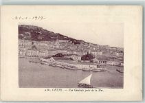 34200 Sete 1919 - Blick vom Meer