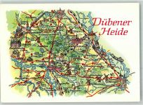 04849 O7282 Bad Düben - Landkarte Dübener Heide