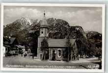 82467 W8100 Partenkirchen - Sebatianskapelle mit Kamer