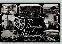 55585 W6551 Altenbamberg - die Ruine Altebaumburg im Alsenztal