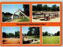 08258 O9659 Markneukirchen Foto AK Rudolf-Thiele-Freibad