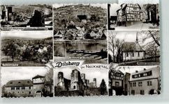 69151 W6903 Dilsberg Foto AK Burg Ruine Obergasse Rainbach Kirche Dilsbergerhof