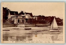 17390 La Tremblade - Ronce les Bains La plage a maree basse Les villas Segelboot Ruderboot