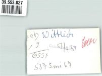 54516 W5560 Wittlich FOTO KEINE AK Ort handschriftlich