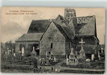 62138 Violaines - Kirche zerschossen Friedhof WK I 1914/15