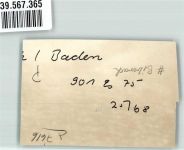 77781 W7616 Biberach , Baden FOTO KEINE AK Ort handschriftlich