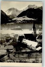 9640 Kötschach 1962 Winter mit Pfarrkirche Unsere Liebe Frau Cellon und Kellerwand im Schnee