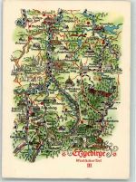 09405 O9360 Zschopau - Landkarte Erzgebirge westlicher Teil III