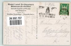 14542 O1512 Werder Havel Künstlerkarte Aufgang zum Gasthaus Bismarckhöhe