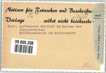 77709 W7620 Wolfach - Schlosspark Foto Original aus Archiv eines Ansichtskartenverlags