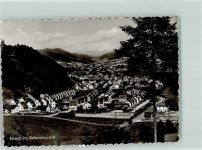 79215 W7807 Elzach Foto AK mit Kirche St. Nikolaus