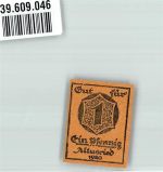 87452 W8966 Altusried Gebrauchsspuren Notgeldschein 1 Pfennig Marktgemeinde
