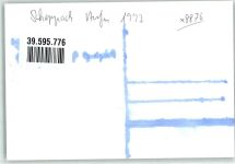 89343 W8876 Jettingen-Scheppach Foto AK Kirche Gleise Ort handschriftlich